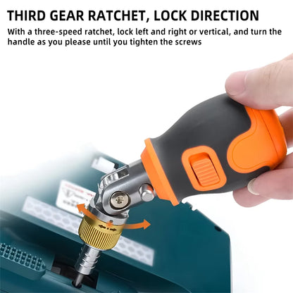 8 in 1 Mini Ratchet Screwdriver Precision Multi Tools Magnetic S2 Bits Household Multi-Purpose Pocket Portable Screw Driver Set